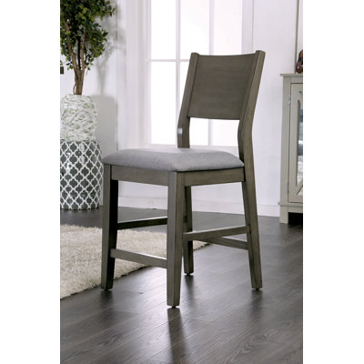 18.4" W Transitional Counter Ht. Chair (2/CTN), Gray/Light Gray