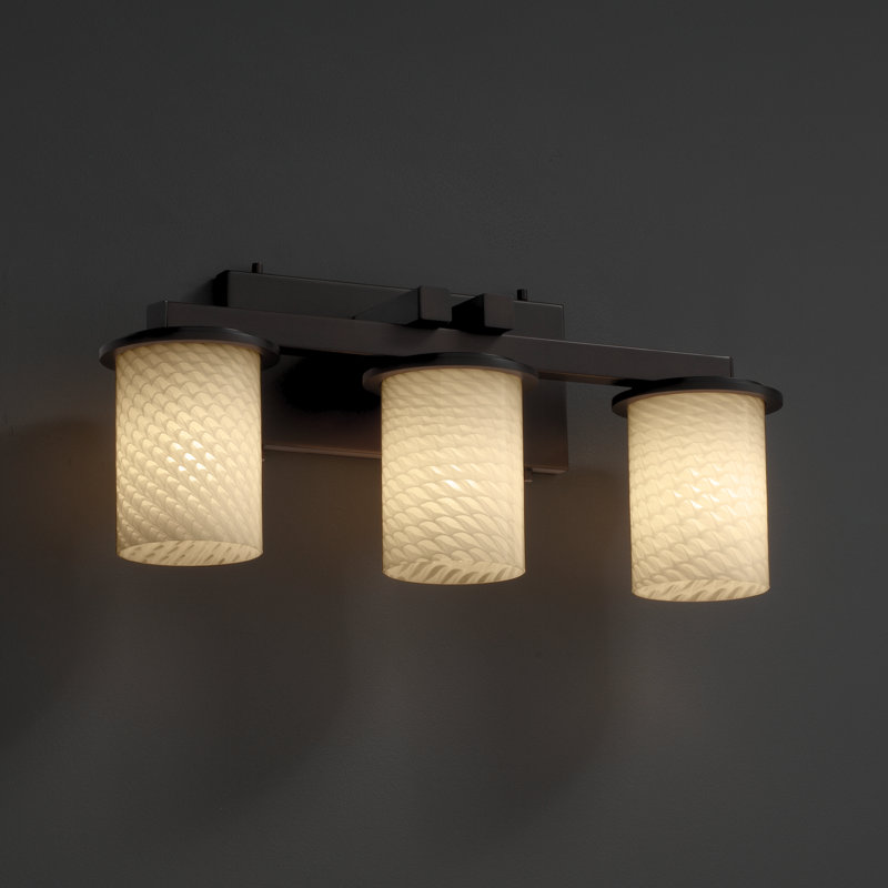 Casson 3 - Light Vanity Light, Dark Bronze, Weave