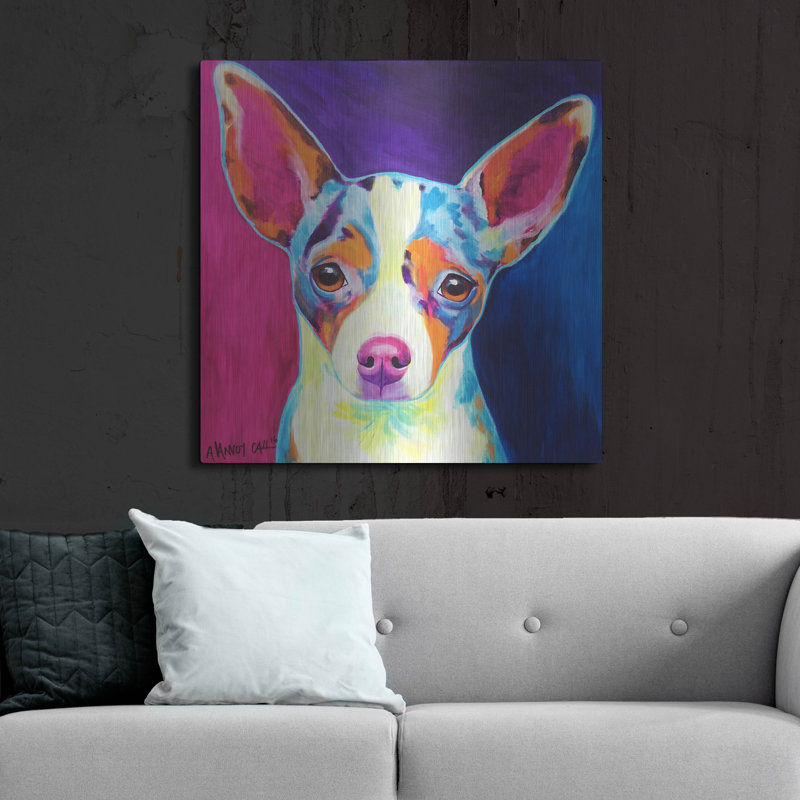 "Chihuahua - Brady" par Dawg Painter, H 36 po x l 36 po