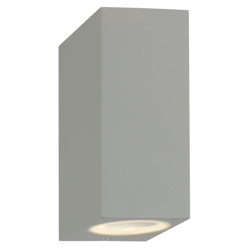 2 - Bulb 14.5cm H Outdoor Flush Mount, Gray