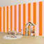Décoration murale adhésive auto-adhésive pour bureau personnel Peel and Stick - H 100 po x l 144 po à rayures verticales orange et rose-43488327