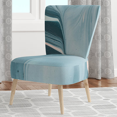 Chaise d'appoint en velours rembourrée à motif floral - Chaise d'appoint moderne à motif floral