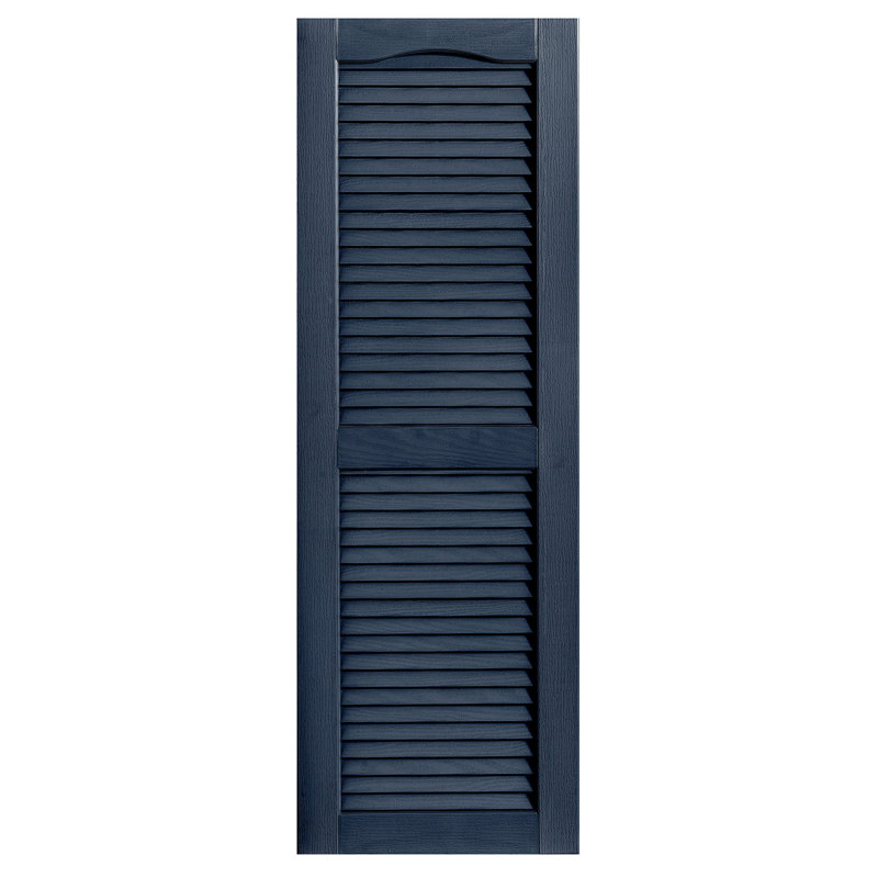 Paire de volets à persiennes cathédrale personnalisés ouverts, H 81 po x l 16 po x P 1 po, Royal