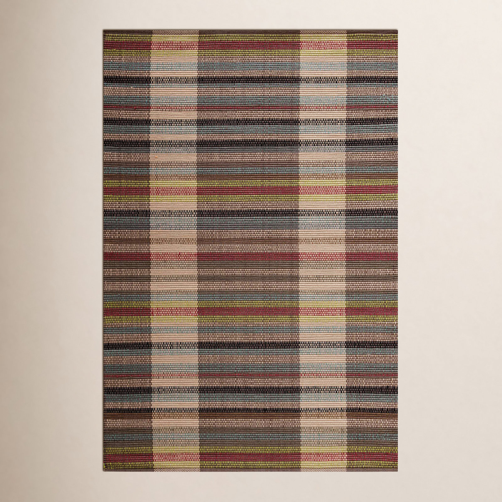 Swedish Rag Handwoven Indoor/Outdoor Rug, Rectangle 2' x 3'