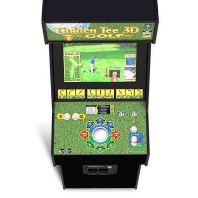 Arcade1Up Golden Tee 3D Deluxe Arcade Console Video Game Machine, 5-Foot Cabinet
