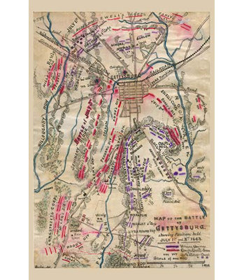 « bataille of gettysburg #3 », impression