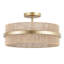 Plafonnier cylindrique semi-encastré 3 lumières 15,7 po-2062787757-2062787759