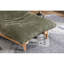 Fauteuil à billes vert antique avec structure et dossier en bois massif-1002175097