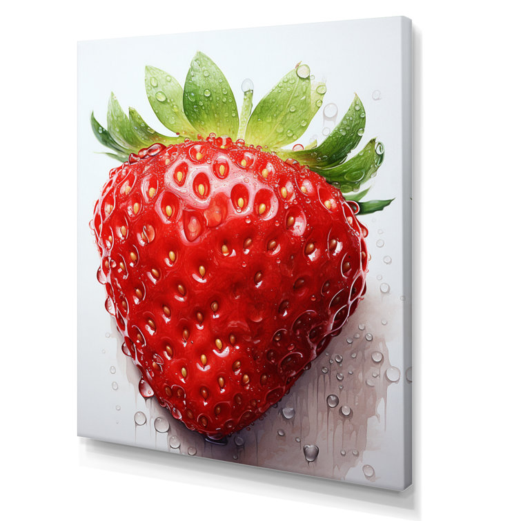 emotional support kindle strawberry Art Print for Sale by emannehra