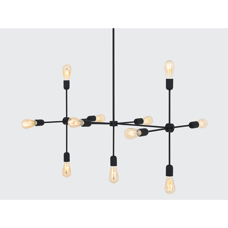 Triso 11 - Light Unique/Statement Pendant, Black