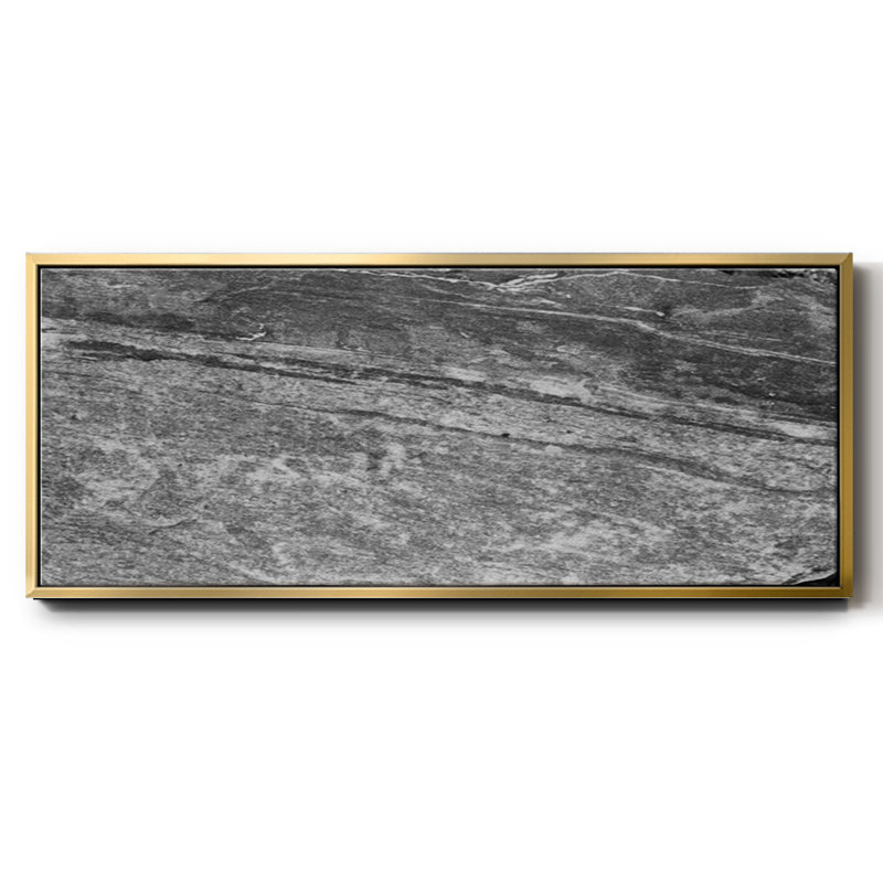 Found Textures VIII- Framed Canvas, 12" H x 30" W