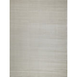 Pavia Modern Handmade Silky Nylon, Light Silver Area Rug