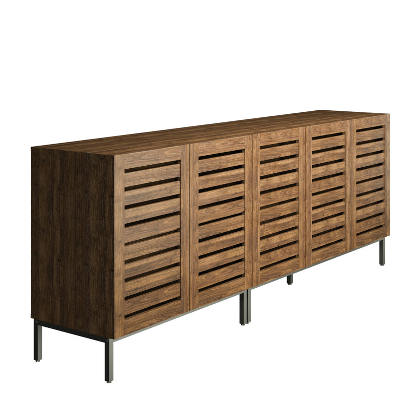 Buffet de style campagnard de 78 pouces de largeur (ensemble de 2)