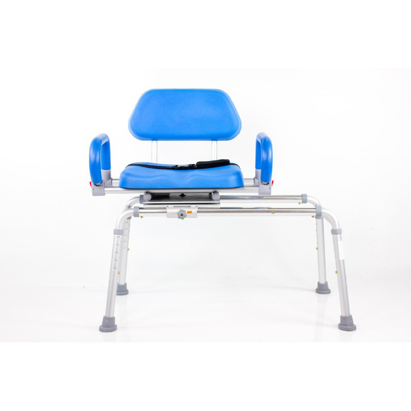 Premium Safety Swivel Seat Transfer Bench with Padded Aluminum Frame