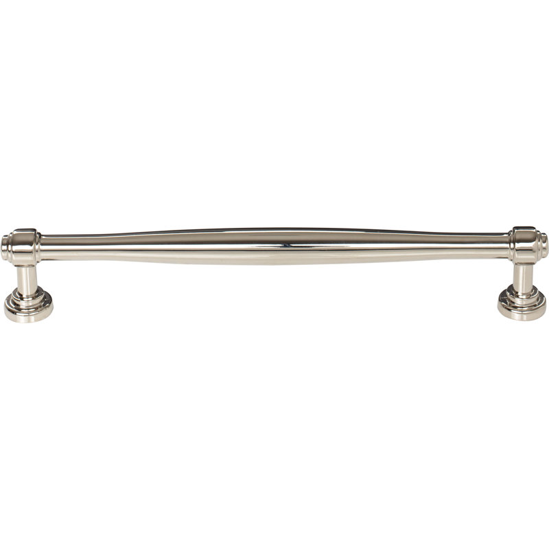 Ulster Bar Pull, Polished Nickel, 7 9/16" Center to Center