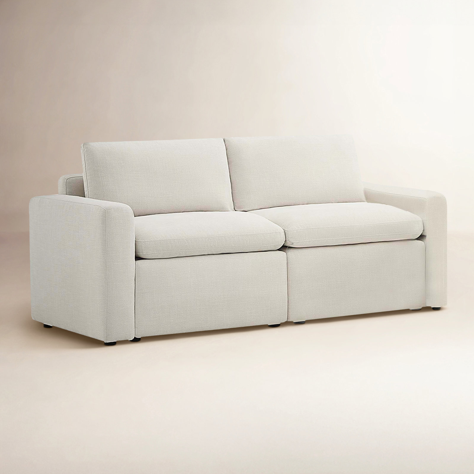 Lana 74" Modular Sofa, Effie Linen