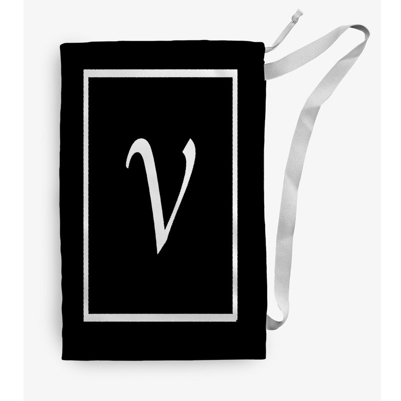 Fabric Laundry Bag with Handles, Medium (36" H x 28" W), Black