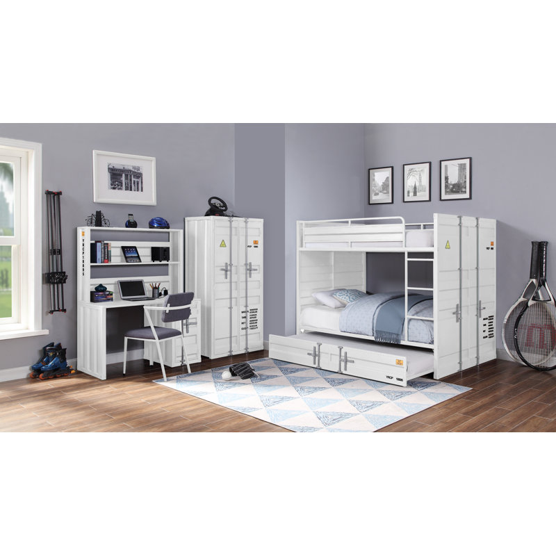 Chaise d'appoint en polyester Egon, Blanc