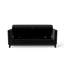 Banc de rangement noir de 66 pouces avec pieds en bois massif et 2 traversins, parfait pour le bout du lit, la chambre à coucher ou le salon, avec entrée en tissu respirant cannelé, pieds équipés, caché-129017389-129017386