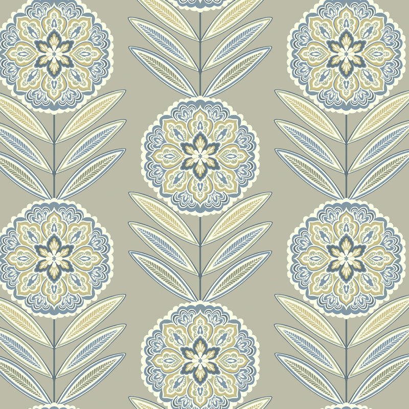 Geneva 8.23m x 68.58cm Matte Wallpaper Roll, Grey