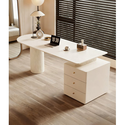 Modern Minimalist Style Sintered Stone Office Desk