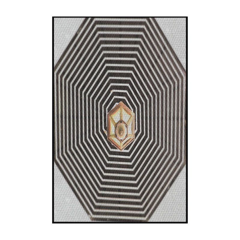 Tapis géométrique noir, Rectangle 2 pi x 3 pi