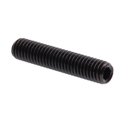 Socket Set Screws, Metric, M6-1.0 X 30MM, Black Oxide Coated Steel (10 Pack)