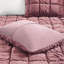 Édredon 3 pièces double / grand - face en velours, envers en microfibre, bourre en duvet synthétique, surpiqûres 3D, boîte, lavable à la machine, rose pour l'hiver, 3 pièces avec envers, rembourrage, couture, confort pour la saison froide-118758509-118758513