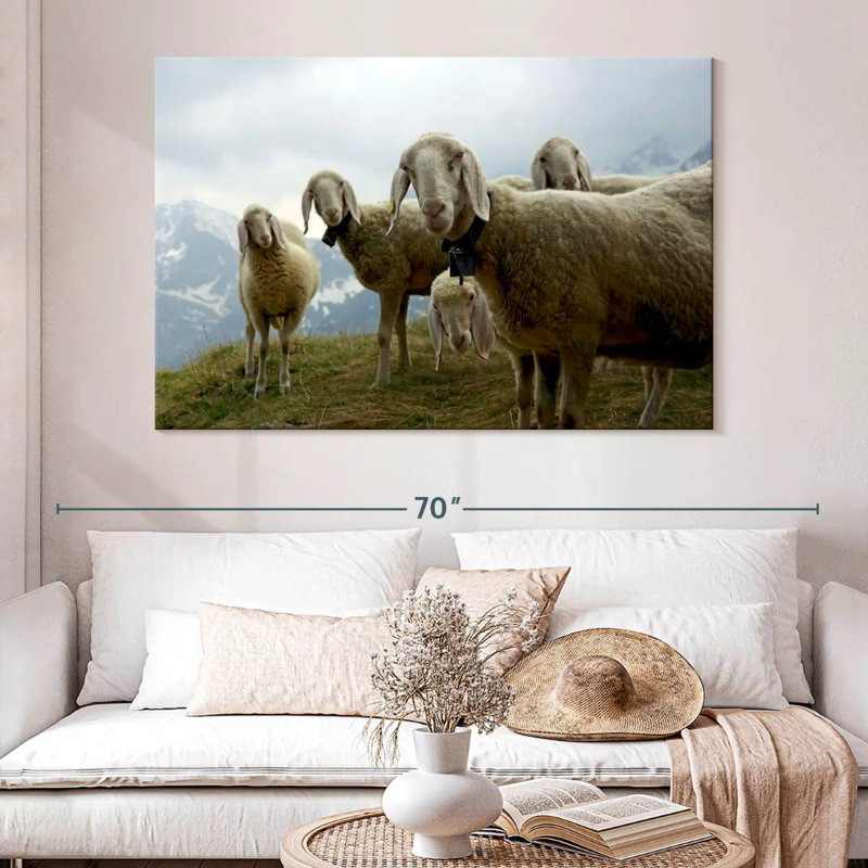 Brampt Piedmont Mountain Sheep, 34" H x 51" W