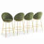 Tabourets de bar rembourrés modernes Glam de 30 po Bobi-132300586-132300587