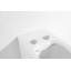 Toilette murale, toilette murale compacte avec siège à fermeture douce, toilette murale ronde en céramique à double chasse 1,6 GPF / 1,1 GPF pour salle de bain, cuvette blanche