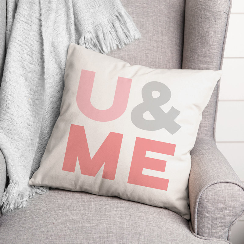 Housse et insert de coussin carré U & Me