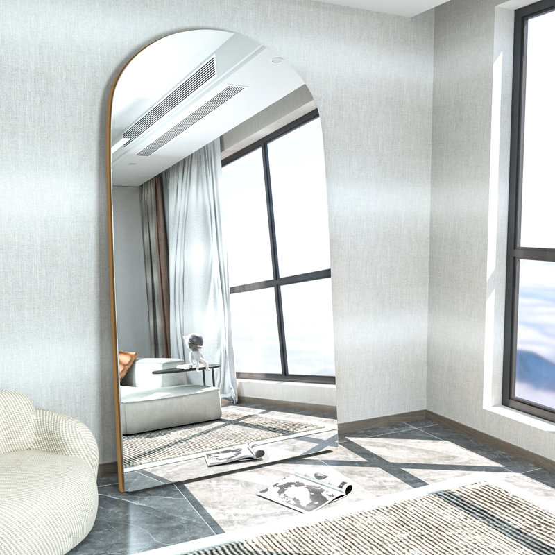 Miroir sur pied pleine longueur Classic, Or, H 71 po x l 32 po