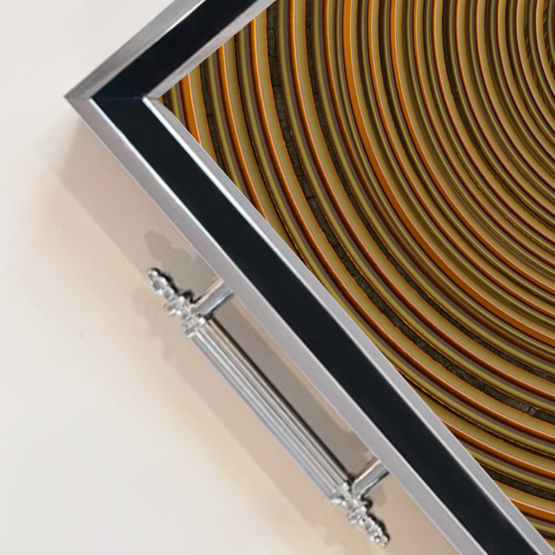 Élégant plateau en verre de 19,7 po x 11,4 po x 1,4 po | Fabrication 100% verre durable | Facile à nettoyer avec un chiffon humide | Idéal pour le service, la présentation décorative et l'organisation | Ajout élégant à la décoration intérieure