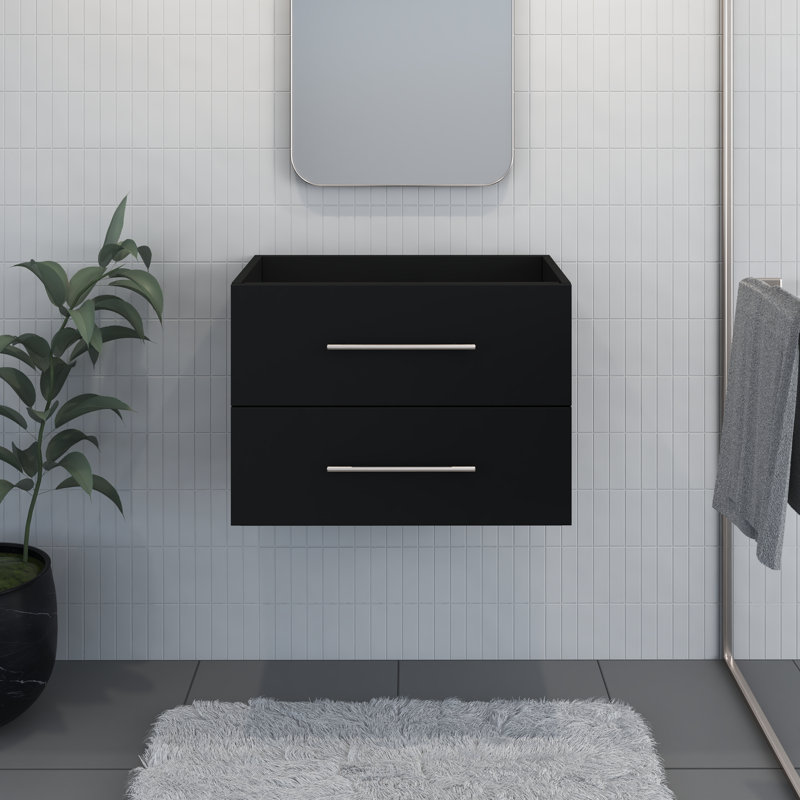 Abdirahman 29'' Single Bathroom Vanity Base Only, Black