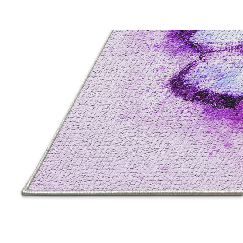 Tapis mauve Butterfly, Rectangle 4 pi x 6 pi