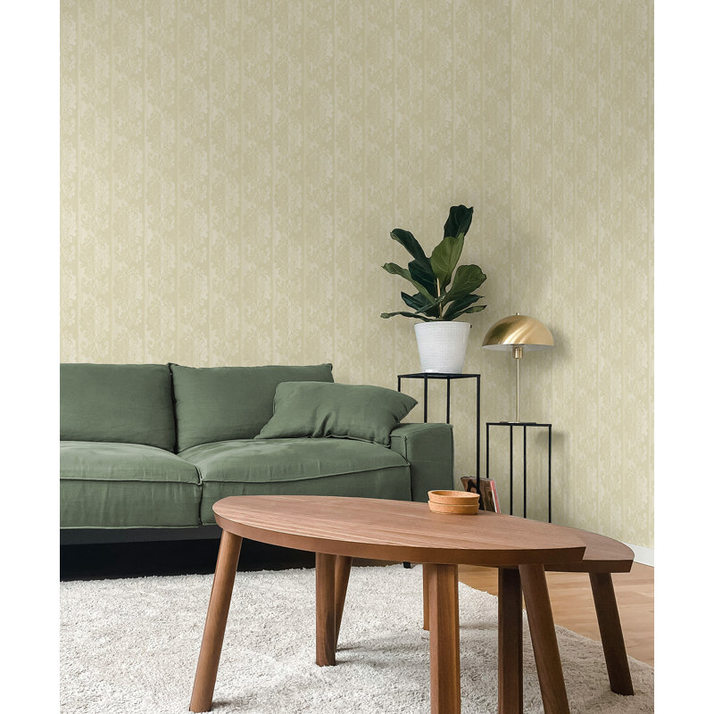  Papier peint avec lustre Octavius Designs, Avoine métallique