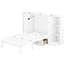 Bed For Small Spaces With Shelves, Drawers And White Drawer Storage, Shelves Ports