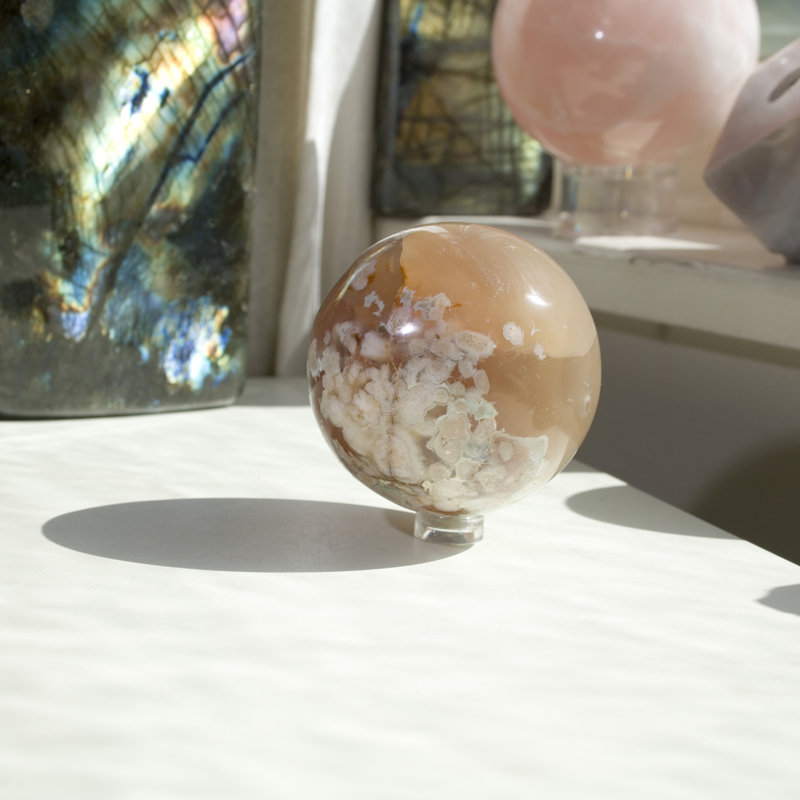 Grande sphère d'agate complexe Anya-Beth