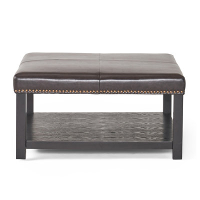Aowyn Faux Leather Ottoman