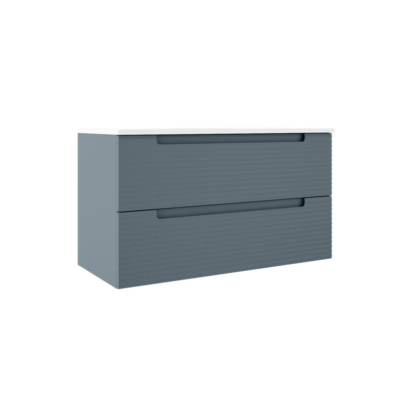 Base de meuble-lavabo simple Monclère 40, Bleu
