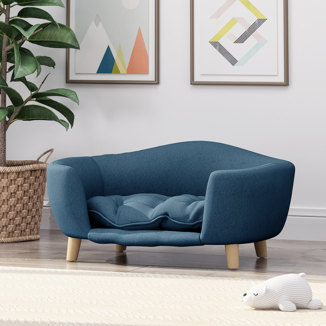 Howse Dog Sofa Zipcode Design™ Color: Navy Blue