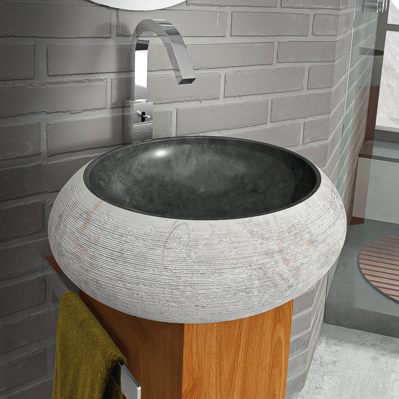 17.72'' L Bathroom Sink, Black