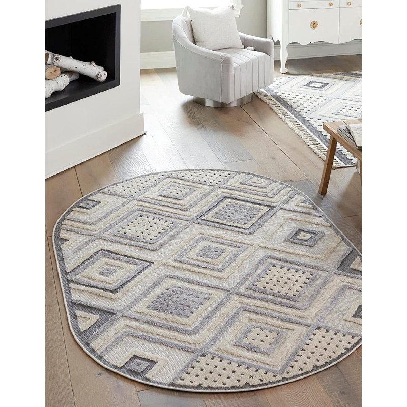 Tapis Flaxton, Ovale 7 pi 10 po x 10 pi