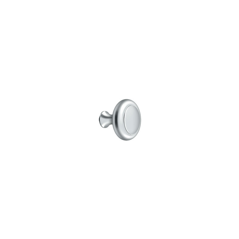 Mushroom Knob, Polished Chrome