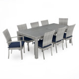 Cannes 9 Piece Dining Set with Cushions