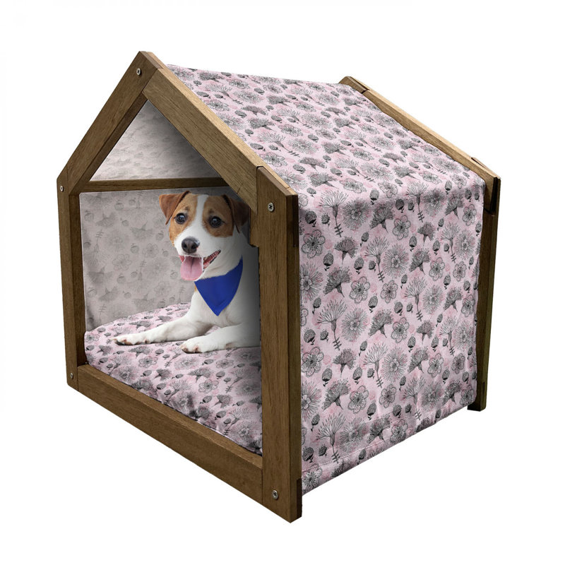 Niche pour chien en bois, H 22,44 po x l 23,62 po x P 17,72 po