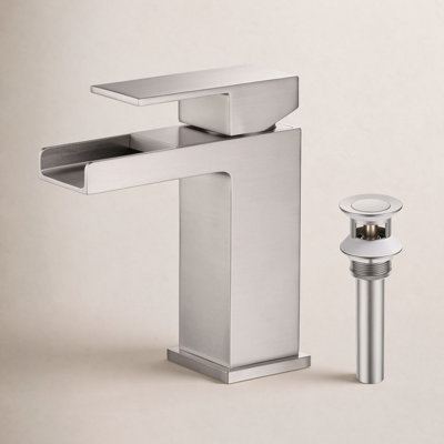 Waterfall Single-Hole Bathroom Faucet