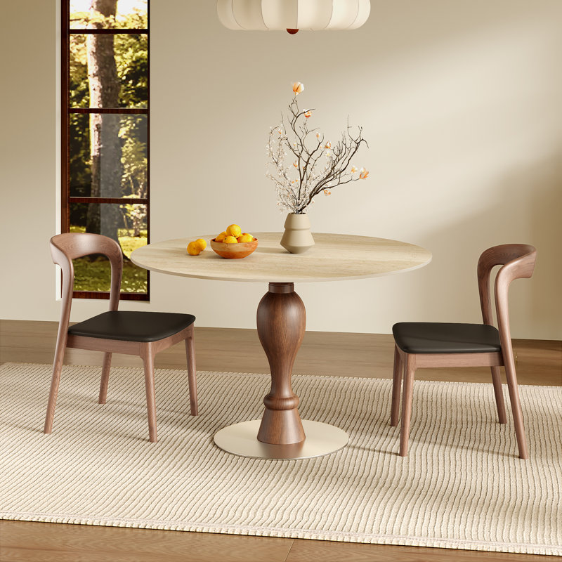 Ensemble de chaises bistro 39 "/ 43" pour 2 à 4 tables de salle à manger coin-repas avec base en pierre frittée et base en métal