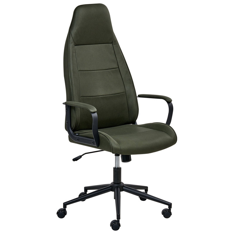 Office Chair Swivel Fabric, Dark Green